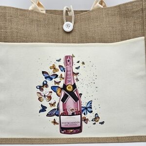 Custom Canvas Tote Bag, Made to Order - Off White Tote, Large Size